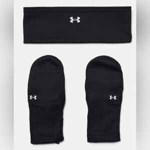 NWT Women’s UA Launch Headband and Mitten Combo, L/XL